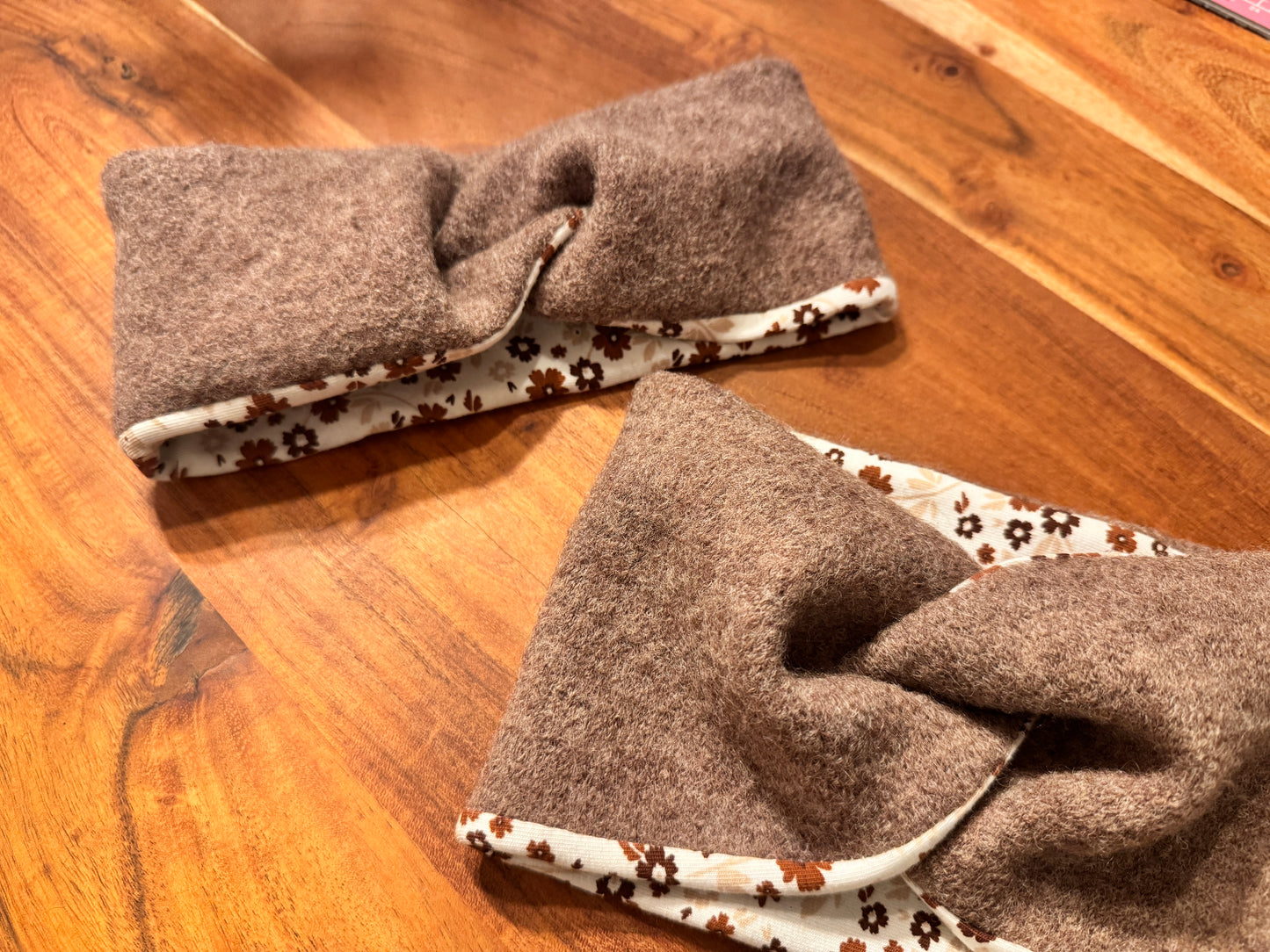 Wollwalk Stirnband "Flowerpower"