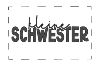 Beaniepatch „kleine Schwester"