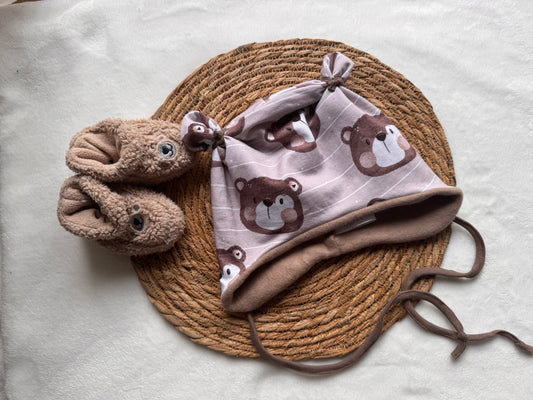 Öhrchenmütze  „Bärchen“ - 50-52cm