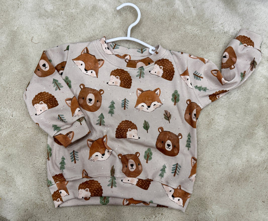 Sweater „Waldtiere“ - Größe 86