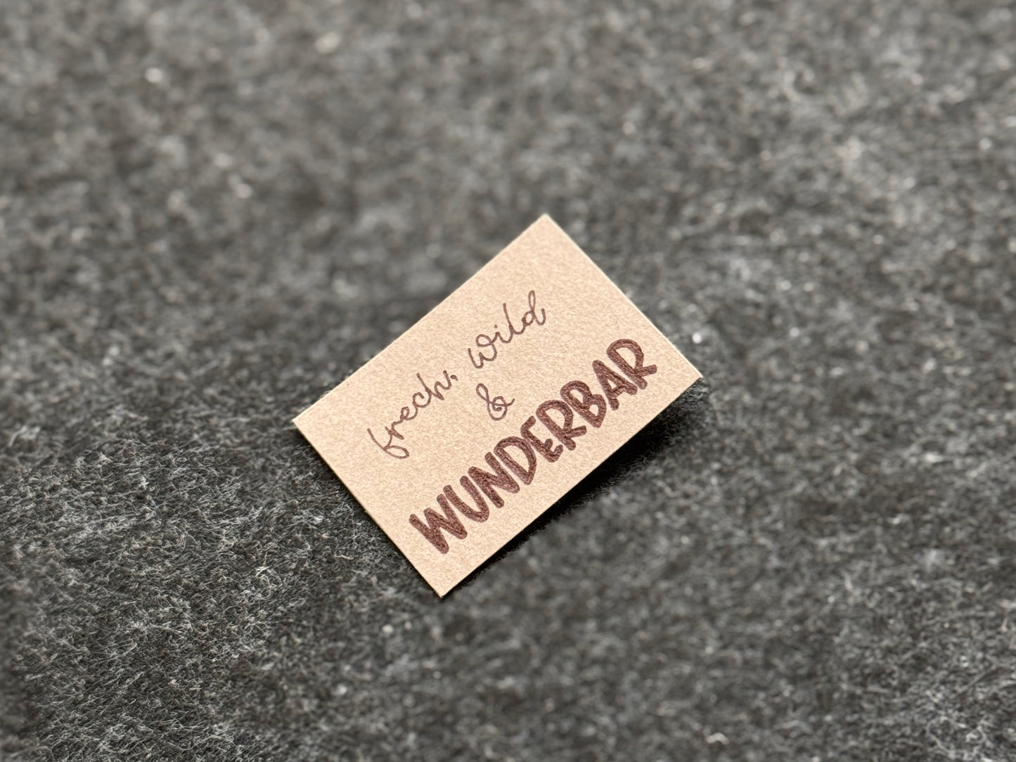 Beaniepatch „frech, wild, wunderbar“