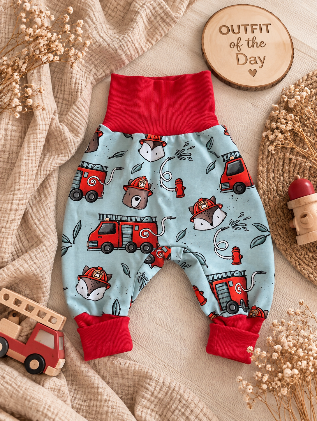 Pumphose „Feuerwehrfreunde“ – Mint