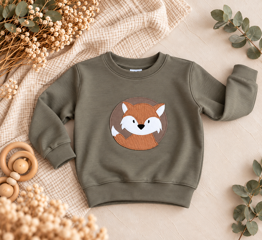 Sweater mit Applikation "Fuchs" - Gr. 104