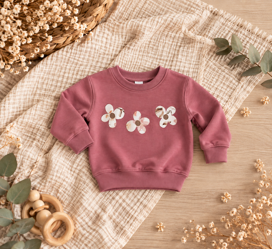 Sweater "kleines Blümchen" - Gr. 80