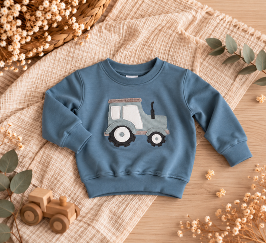 Sweater mit Applikation "Traktor" - Gr. 80