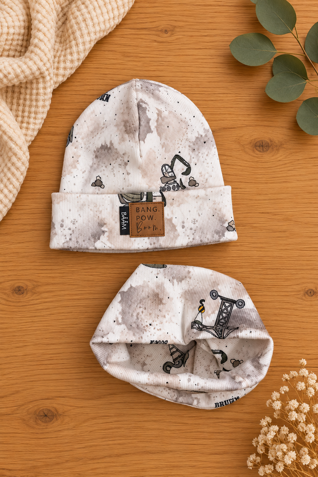 Beanie & Loop „Baggerliebe“ - 49-51cm