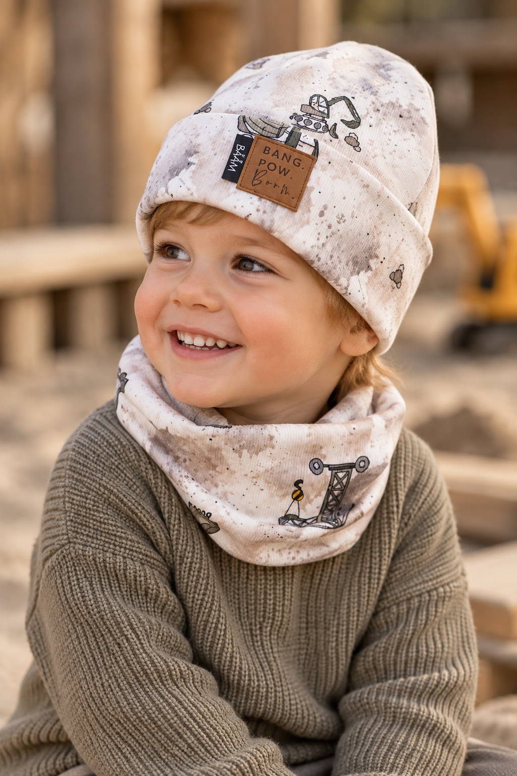 Beanie & Loop „Baggerliebe“ - 49-51cm